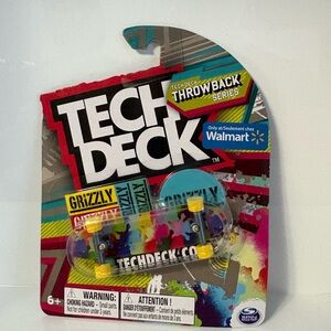 RARE BRAND NEW SEALED TECH DECK THROWBACK SERIES GRIZZLY